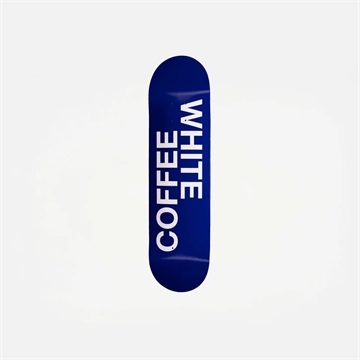 White Coffee Logo Deck Blue